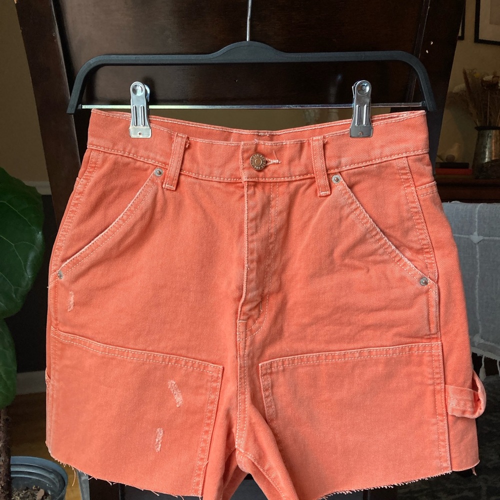 BDG Women's Orange Denim Shorts